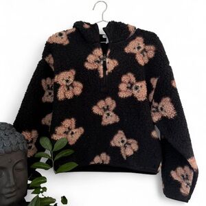 Cozy Black and Tan Teddy Fleece